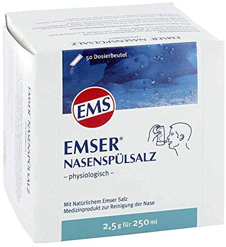 Emser Nasenspülsalz Spar-Set 2x50 Btl. Zur gründlichen Reinigung Ihrer Nase mit natürlichem Emser Salz und Mineralien.