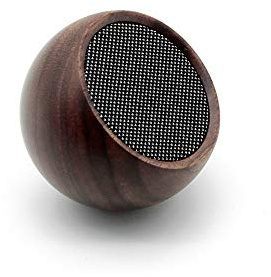 Gingko Design Tumbler Selfie-högtalare naturlig valnötsträ Bluetooth-högtalare