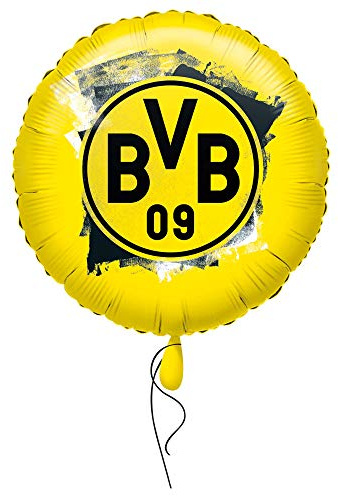 Amscan 4270001 - Folienballon BVB, Borussia Dortmund, befüllbar mit Helium oder Luft, Fan, Fußball, Party, Geschenk, Dekoration