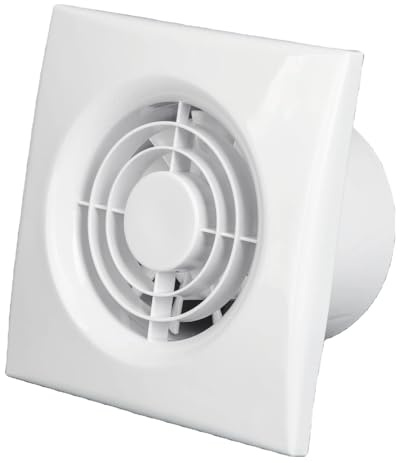 IN-OV - M100 (ø 100 mm) – Abluftventilator + Rückschlagventil, 10 W-95 m³/h, Badezimmer, Küche, Büro, WC, Wohnraumlüfter