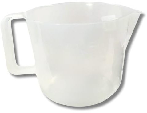 Citystores® 3.5 Pint Measuring Jug – Clear Plastic Mixing & Measuring Jug with Handle & Pouring Spout for Kitchen, Baking, Laboratory, Garden, Cleaning & Household Use