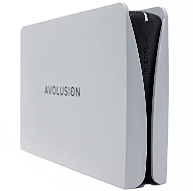 Avolusion PRO-5Y (White) 8TB USB 3.0 External Gaming Hard Drive for PS5 / PS4 Game Console - 2 Year Warranty