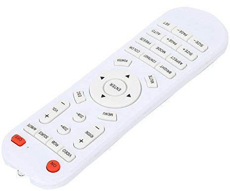 Universalfernbedienung Ber,Fernbedienung Für Topn Ber,Ber Fernbedienung Universal,Projektor-Fernbedienung,Weißer Fernbedienungs-Ersatz Für Projektor