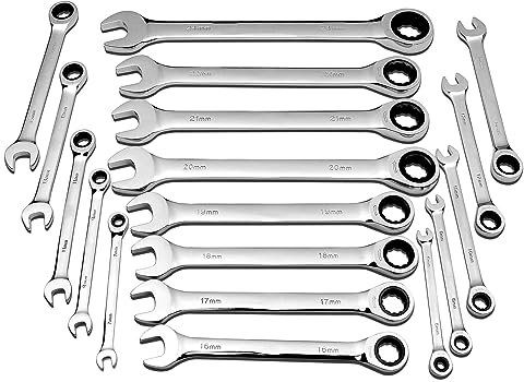JMorCO Drehmomentschlüssel, Universalschlüssel für Autoreparatur, Handwerkzeuge, metrische Ratschenschlüssel, Drehmoment (Farbe: 18 mm-1 Stück)