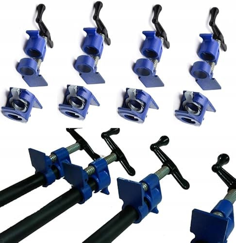 ZAXER - Rohrschelle - Zum präzisen Einspannen von Werkstücken bei der Bearbeitung - Für Schreiner- und Montagearbeiten - Zum Einspannen und Verleimen - Zum präzisen Einspannen von Holzteilen - 4 Stück