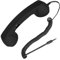 Cordless Retro Telephone Handset, Radiation Proof USB Handset for Cell Phones, Black (Black)