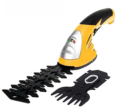 ARTGOS Tijeras de podar de 7,2 V, 2 en 1, cortadora de setos de Hierba inalámbrica, batería Recargable, Herramienta de jardín inalámbrica Cortacésped