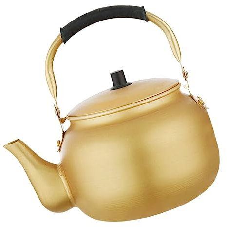 Bollitore per acqua in metallo Riso Brocca per vino Teiera portatile Bollitore elettrico Piccolo bollitore portatile per tè a gas teiera per fornelli Fornello Piccola teiera Caldaia Bollitore picco