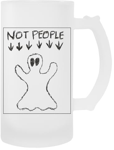 The Not People Zone Glass Beer Cup Handled Beverage Mug