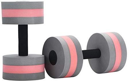 2er-Set Wasserübung Kurzhanteln | Water Aerobics Dumbbells | Schaumstoff abnehmbar Aqua Hanteln mit Griffen Wasserhanteln für Erwachsene Männer Frauen Wasser Fitness Wassersport