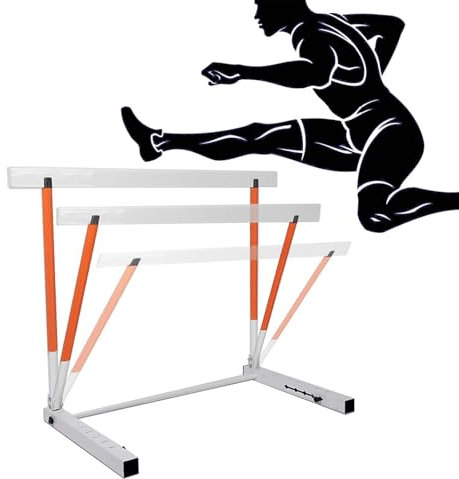 CMYUN Hürden Faltbare Hindernis Hürde für Erwachsene Kinder, Tragbare Leichtathletik-Hürden aus Metall, 30-42 Hohe Verstellbare Hürden für Schnelligkeits- Und Beweglichkeitstraining