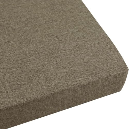 AQIGR Bankauflage 150x50/120x40/140x40 Outdoor Bankkissen Sitzauflage Braun/Grau/Grün/Taupe Sitzkissen Bank Stuhlkissen Bankpolster Schaukel mit Abnehmbarem Bezug(Color 4,140x50cm/51x20in)