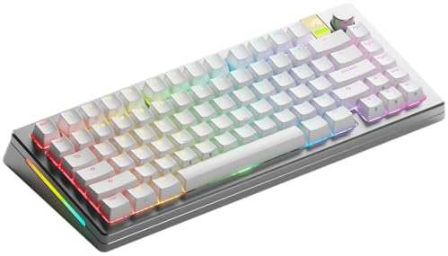 GLORIOUS GMMK 3 PRO HE TKL (75%) Gaming Tangentbord QWERTY Silver | Trådlöst Utförande Med Dynamiska Avtryckare, Hall Effect Sensorer, Rejält Aluminiumhölje Samt Utbytbara Magnetiska Brytare