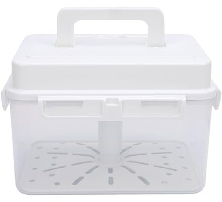 Fermenting Jar Sauerkraut Container Kimchi Sauerkraut Fermentation and Storage Container Large Capacity Rectangular Pickle Kimchi Container for Kimchi, Sauerkraut (5L)