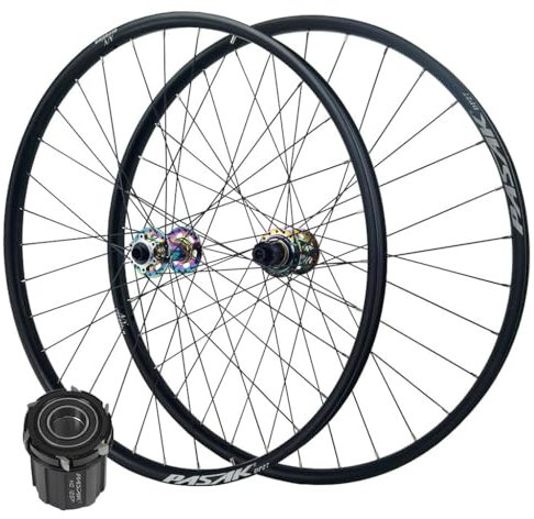 LPYDWZ MTB Laufradsatz 26/27,5/29 Zoll, Doppelwandige Aluminiumlegierung Scheibenbremse MTB Vorder und Hinterräder 4 Abgedichtete Lager for 8-12 Gänge(29 inch)