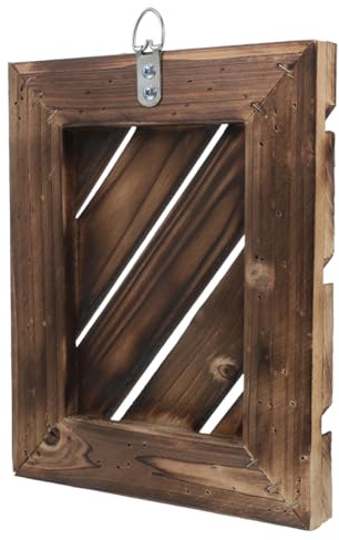 BESPORTBLE Macetero Vertical De Helecho Cuerno De Alce 25 X 30 Cm Macetero De Pared De Madera para Plantas De Interior Macetero Vertical Sencillo para Jardín Interior Y Decoración del
