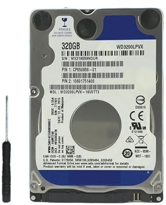 JXCHSWOU Disco Duro Interno Blue Disk de 320 GB for portátil, SATA II, 8 MB de caché, 5400 RPM, 2,5 for PS4.