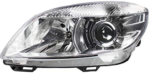 Scheinwerfer Frontscheinwerfer links H7/H7 PY21W W5W mit Elektromotor Chrom passend für Fabia II 542 545 5J