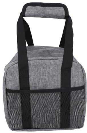 Yctze Borsa da Bowling Singola con Supporto Imbottito - Borsa da Bowling con Tracolla Imbottita da Portatile Singola Grigia - Adatta per Scarpe da Uomo Taglia 14 - Sport e Tempo Libero