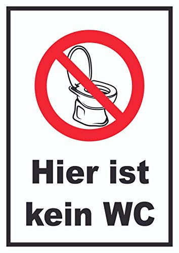 HB-Druck Hier ist kein WC Schild A4 (210x297mm)