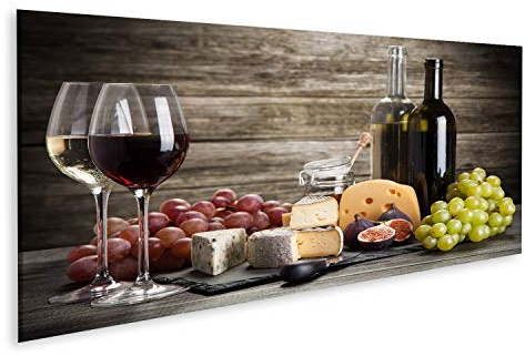 islandburner Bild auf Leinwand Wein Und Käse Stillleben Bilder Wandbilder Poster