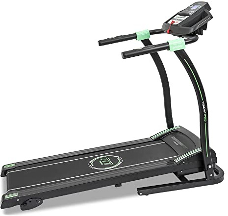 Cecotec Cinta de Correr Eléctrica Plegable RunnerFit Sprint. Pulsómetro, Portabotellas, Brazos de Agarre de Espuma, Pantalla LED, 12 Programas, hasta 14 km/h, Peso Máximo 120 Kg