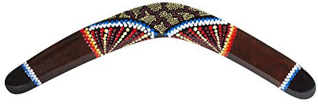 Australian Treasures - Bumerang 50cm braun Holz
