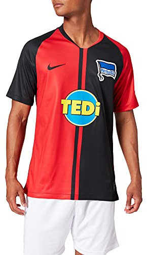 Nike Hbsc M Nk BRT Stad JSY SS AW Football T-Shirt, Hombre, University Red/(Black) (Full Sponsor), S