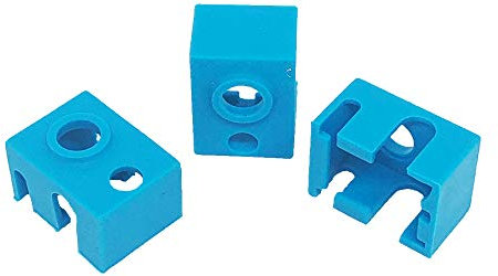 3Wthings 3 Stück 3D Drucker Silikon Socke E3D V6 PT100 Hotend/Heizblock, Blau