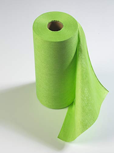 Disposable Microfibre Cleaning Cloths/Wipes on a Roll. Multi - Purpose Cloth (Green)