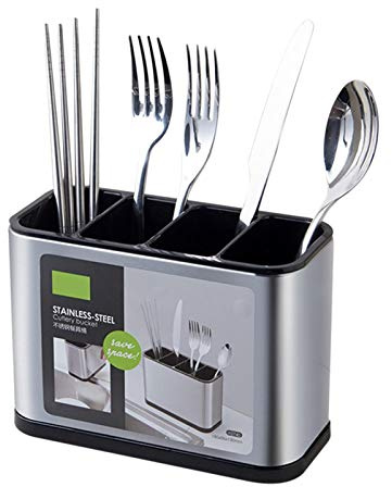 Besteckkorb Utensilien Halter Edelstahl Besteckhalter Besteckköcher Besteckständer Küchenutensilienhalter Besteck Aufbewahrung Für Küche Essstäbchen Gabel Löffel