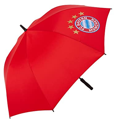FC Bayern München Stockschirm - Rot Logo - Schirm Regenschirm FCB