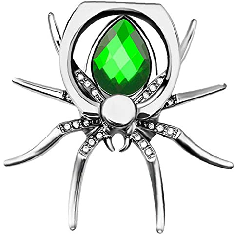Metal Spider Finger Ring Holder 360 Rotate Phone Stent Diamond Mobile Phone Holder Finger Stand