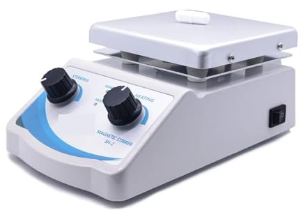 Agitateur magnétique Agitateur magnétique à plaque chauffante, agitateur de laboratoire, mélangeur magnétique chauffant avec barreau d'agitation 2L 100-2000 tr/min, équipement de laboratoire pour labo