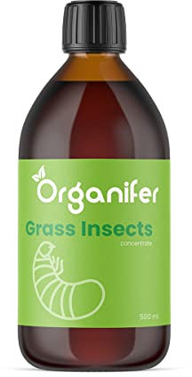 Concentré Jardin Pour Gazon Et Sol - 500 Millilitres - 500 M2 - Catégorie Vers Blancs Et Nématodes - Produit Naturel À Diluer Pour Pelouse Et Jardin - Organifer