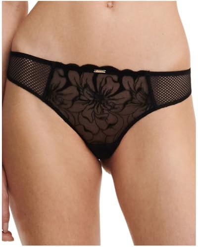 Chantelle Fleurs Tanga, Noir , L