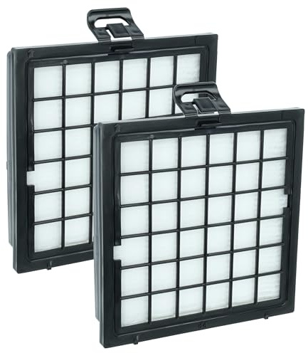 vhbw 2x Staubsaugerfilter kompatibel mit Siemens Dynapower VS08 | VS08G-Serie, VS08G2020/04 Staubsauger - HEPA-Filter Schwarz Weiß