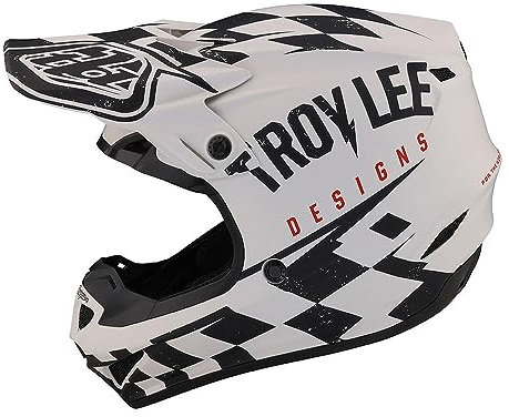 Troy Lee Designs Motocross-Helm SE4 Polyacrylite MIPS Weiß Gr. L