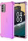 Topme Funda para Teléfono para Nokia G42 5G (6.56 Inches), Funda para Teléfono Móvil con Gradiente de Color Transparente de Silicona Suave de TPU - Rosado Morado