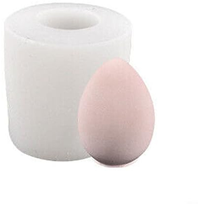 Easter Egg Candle , Egg Shaped Candle , DIY Silicone Egg Candle , 3D Lace Decor Resin Table Party Art, B