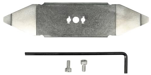 vhbw Ersatz-Messer kompatibel mit Wolf-Garden Loopo S150, Loopo S300, Loopo S500 Rasenmäher - Ersatzklinge Silber, Edelstahl