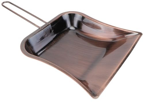 GLEAVI 1pc Brass Dustpan： Handheld Copper Hooded Dust Pan Garden Dustpan and Brush Dining Room Table Decor Sweeping Pan Kidcraft Playset Tabletop Decor Stainless Steel Miniature Fragments