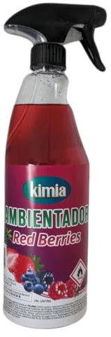 KIMIA - Ambientador de Hogar Red Berries 750ml | Perfumador con Fragancia Duradera a Bayas Rojas | Para Cualquier Estancia de Casa, Oficina y Más | Fórmula Concentrada | Ambiente Moderno y Acogedor