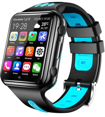 GFPHBJ 4G Kids Smart Watch, GPS Tracker Phone Watch, With Dual Camera/SIM Card Slot, For Calls/Messages/Video Voice Chat/Games/WiFi,C