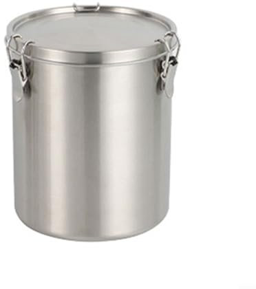 Besttoolifes Barattolo per alimenti in acciaio inox, stile moderno/minimalista, ermetico, per caffè, tè, zucchero, farina (1600 ml, 15 x 9 x 15 cm (altezza x larghezza x profondità)