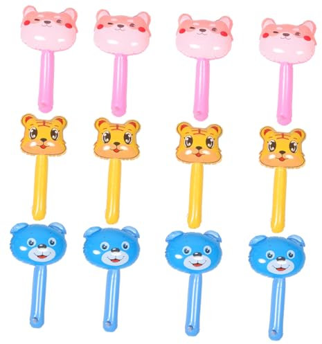 ifundom 12 Aufblasbare Pvc-tierstäbchen Für Jungen Und Mädchen in Der Größe 11–12 Lustiges Kneifspielzeug Für Partys Ostern Goody Bag-füller Country-western-party-dekorationen