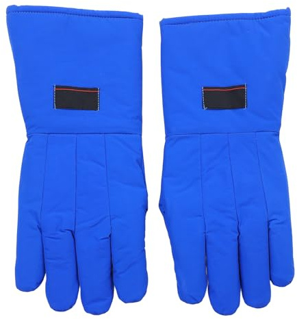 Masyrt Kryohandschuhe Schutzhandschuhe,Kryogene Schutzhandschuhe,Aus Nylon Taslan Mehrlagiger Baumwolle, Kältebeständig Von -260℃ Bis +148℃ Für Flüssigstickstoff Trockeneis Kühlhaus Labor