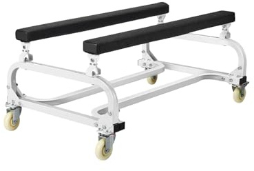 VEVOR Chariot de jet ski, capacité de 590 kg, support de jet ski pour déplacer les embarcations, chariot de déplacement robuste, couchettes réglables, 4 roulettes, 2 freins, pour kayaks, aéroglisseurs