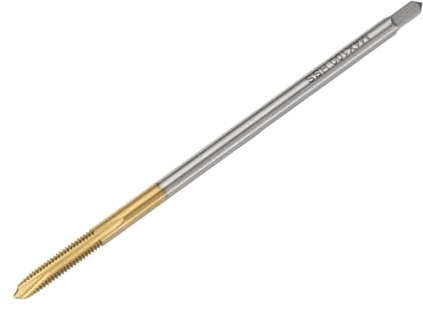 QUARKZMAN M4 x 0.7 H2 Taraud À Point Spirale Métrique 100mm (4) | Taraud À Vis Extra Long, Acier Rapide 6542 Revêtu De Titane, Outil De Filetage Taraudage, Taraud Machine Mèche De Taraudage