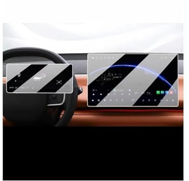 For LEAPMOTOR For C10 2024-2025 Touch Screen Navigation Gps And Dashboard Tempered Glass Film Protection Navigation Screen Protector Tempered Glass Car GPS